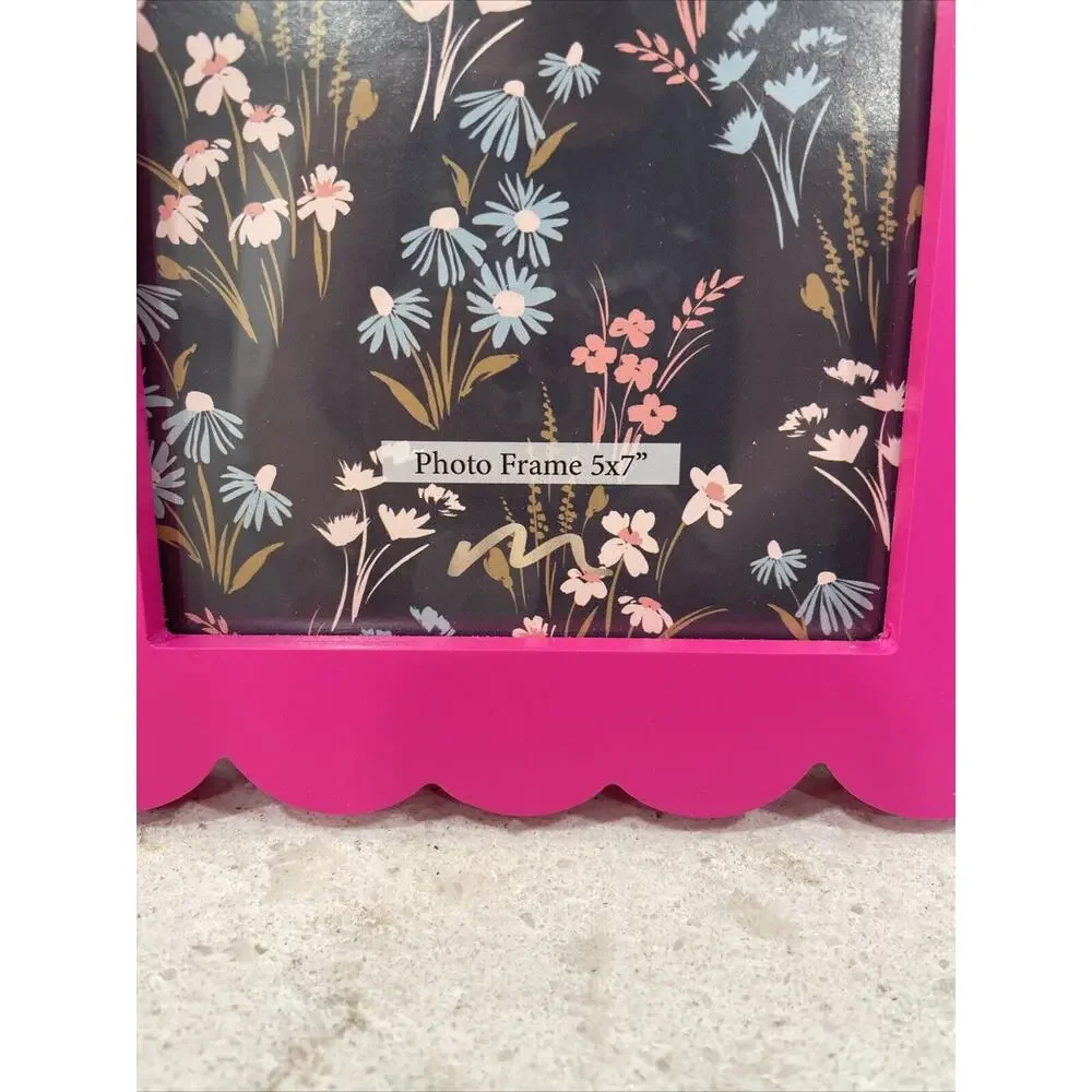 HOT Bright PINK 5x7” Wood Photo Picture Frame Desk Table Decor